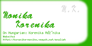 monika korenika business card